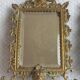Pair of antique bronze mirrors – Louis XV / Rococo style – 19th century