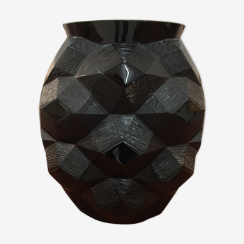 Turtle vase "black collection" Lalique
