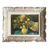 Tableau encadrement + reprographie bouquet et violon