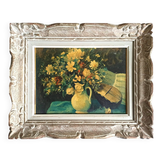 Table framing + reprography bouquet and violin