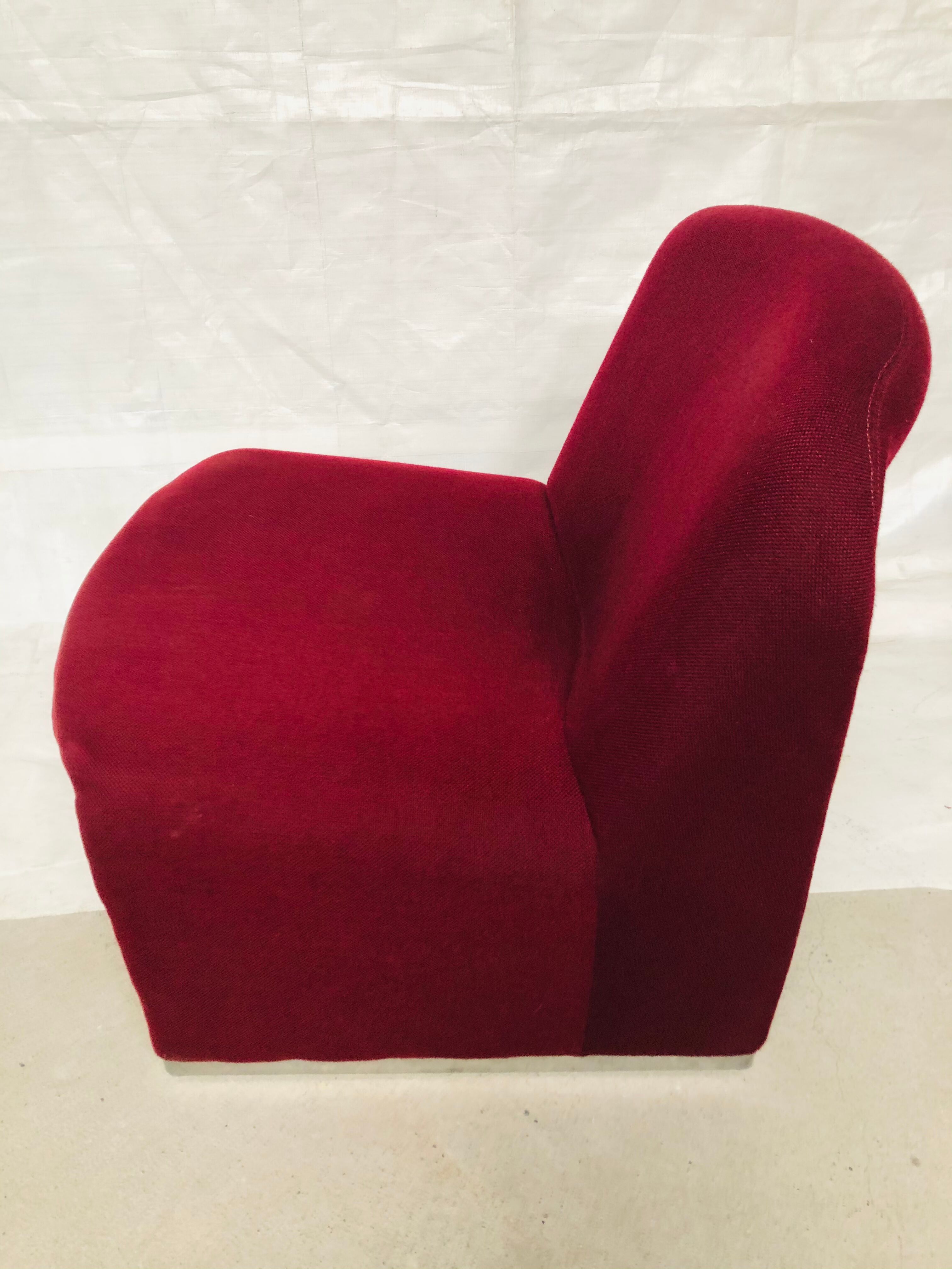 Alky heater from Giancarlo Piretti plum color, Castelli edition 70s