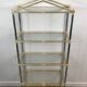 Neoclassical shelf with silver gunmetal patina and gilt metal