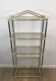 Neoclassical shelf with silver gunmetal patina and gilt metal