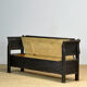 Antique pine drop-top bench, 1900s