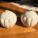 Art deco earthenware ball vase of saint clement