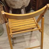 Beech folding chair