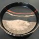 Vintage Italy red orange black ceramic ashtray 1970 Bitossi for Raymor