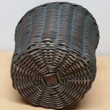 Wicker and metal basket