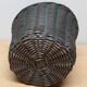 Wicker and metal basket
