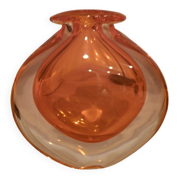 Vintage Murano glass Sommerso vase - Attributed to Flavio Poli / Se