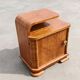 Pair of Art Deco bedside tables renovated in ash, 1930s.