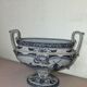 Delft earthenware planter with mill decoration