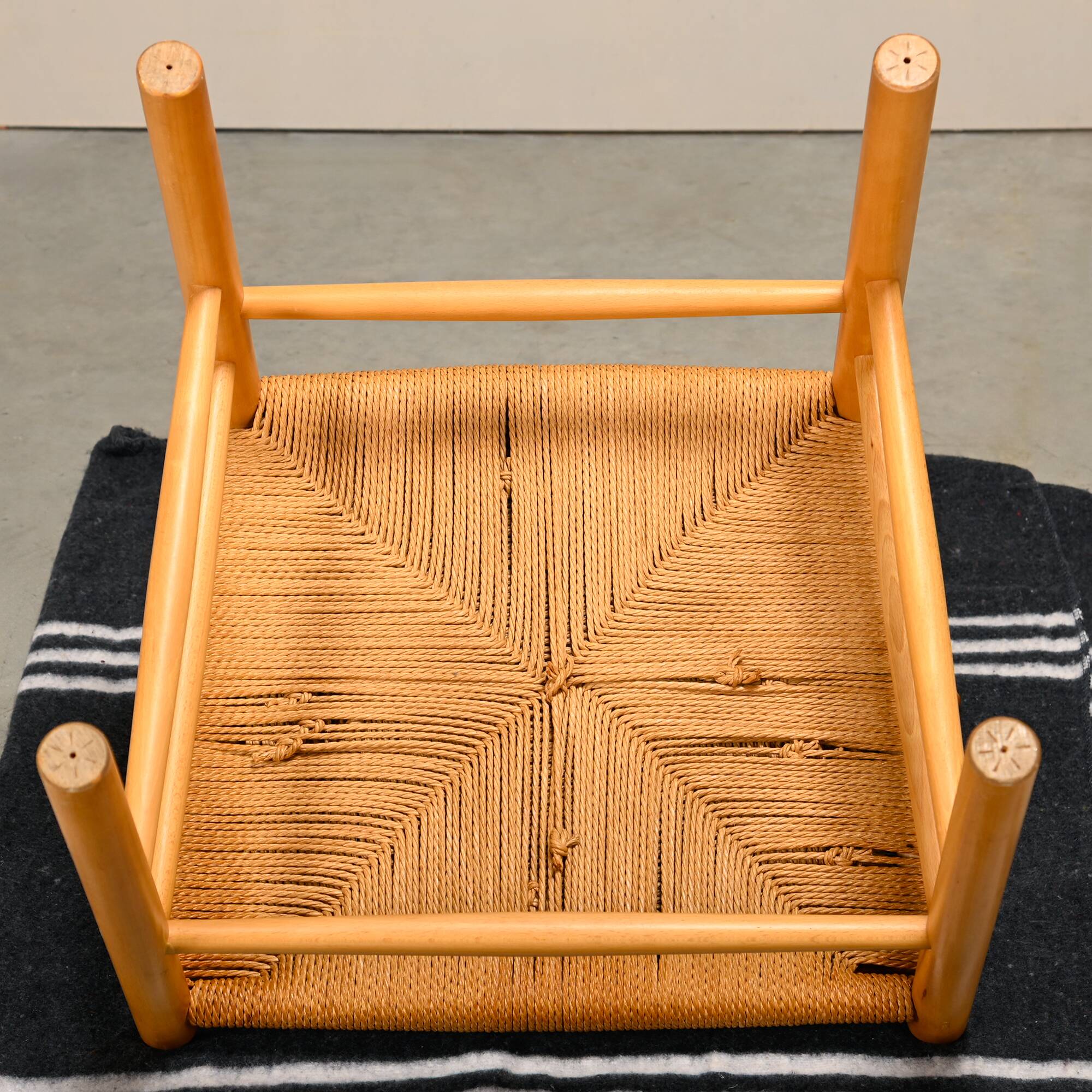 Erik Ole Jørgensen J151 Dining Chairs in beech and papercord for FDB Møbler