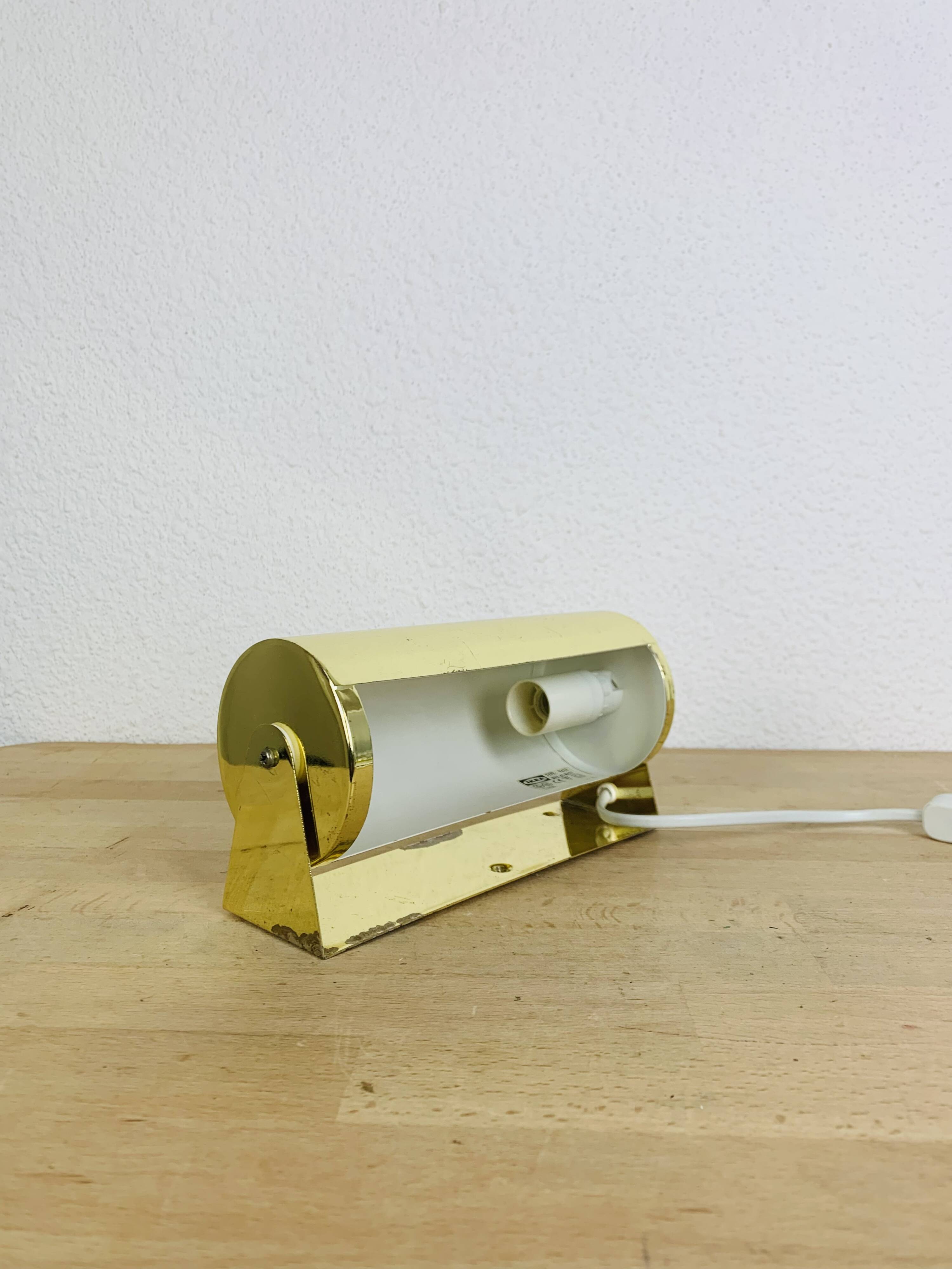 Ikea V413 vintage roller wall lamp, gold metal