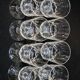 8 antique baccarat crystal wine glasses cut engraved 10742
