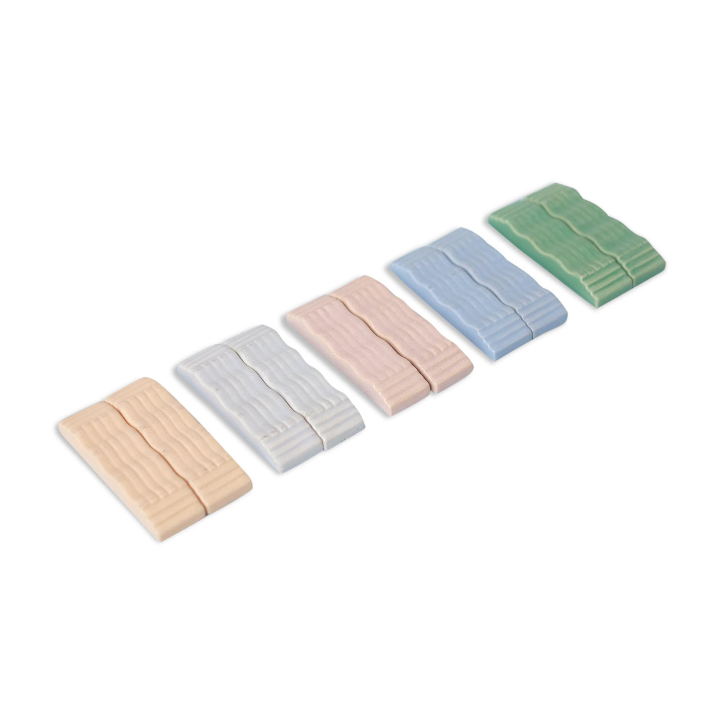 10 Ceramic Art Deco knife holders