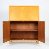 Vintage secretary desk cabinet Rüster 60s 70s midcentury