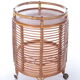 Vintage bamboo bar trolley original french from the 1960s