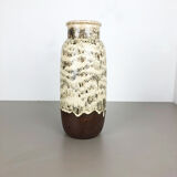 Pottery fat lava multi-color 204-41 floor vase made by Scheurich, 1970s