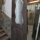 Old glass shop door in oak