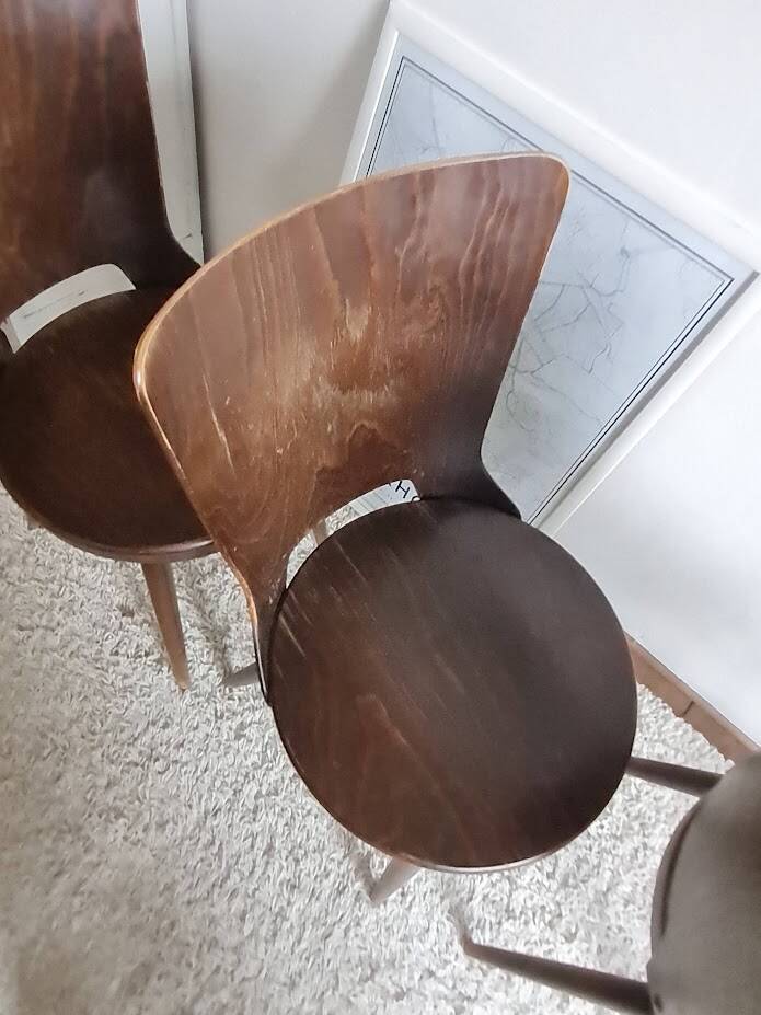 Set of 4 Scandinavian chairs from the 1960s.