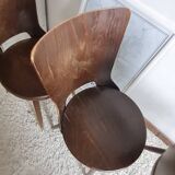 Set of 4 Scandinavian chairs from the 1960s.