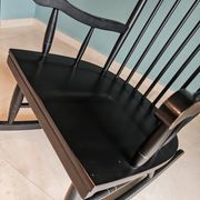 Rocking Chair Black Wood Vintage 1960 — Scandinavian Style