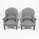 Paire de fauteuils crapaud Napoléon III