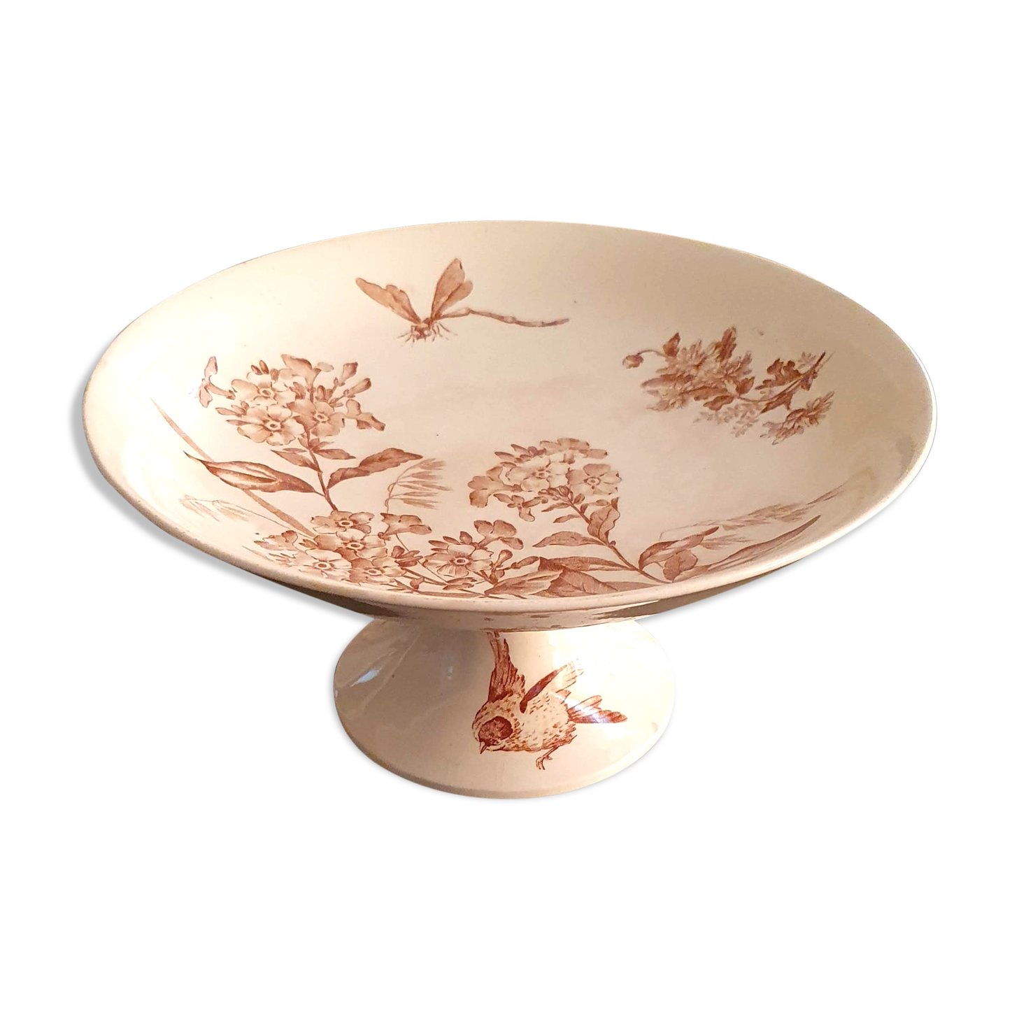 Longwy earthenware compotier