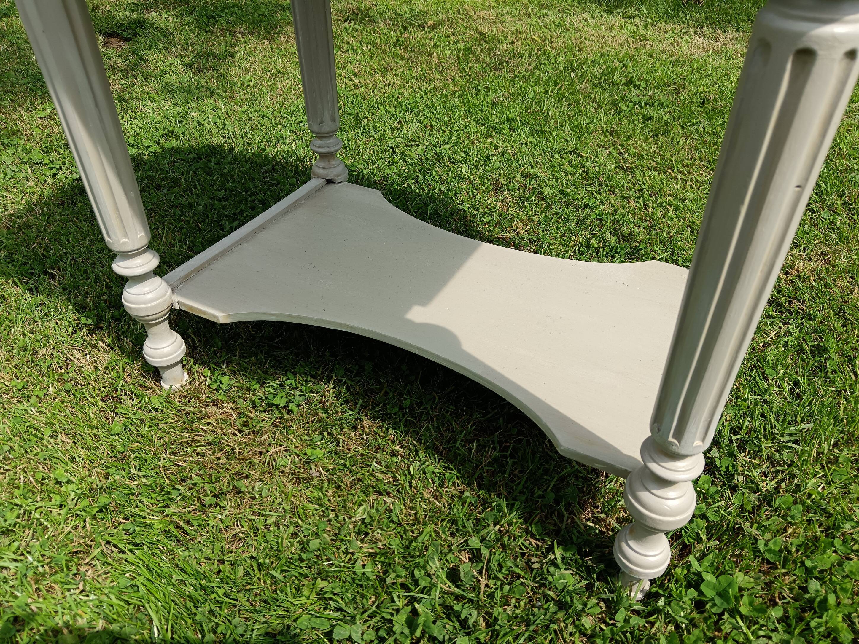 LouisXVI beige patinated console table