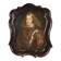 Antique Spanish portrait from the 17th century, Charles II of Spain