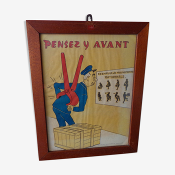 Affiche pédagogique fin années 60