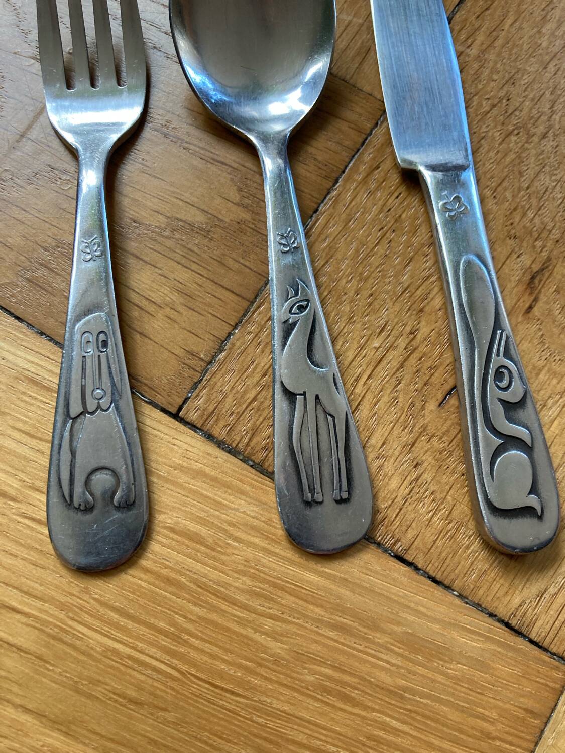 Old children's cutlery