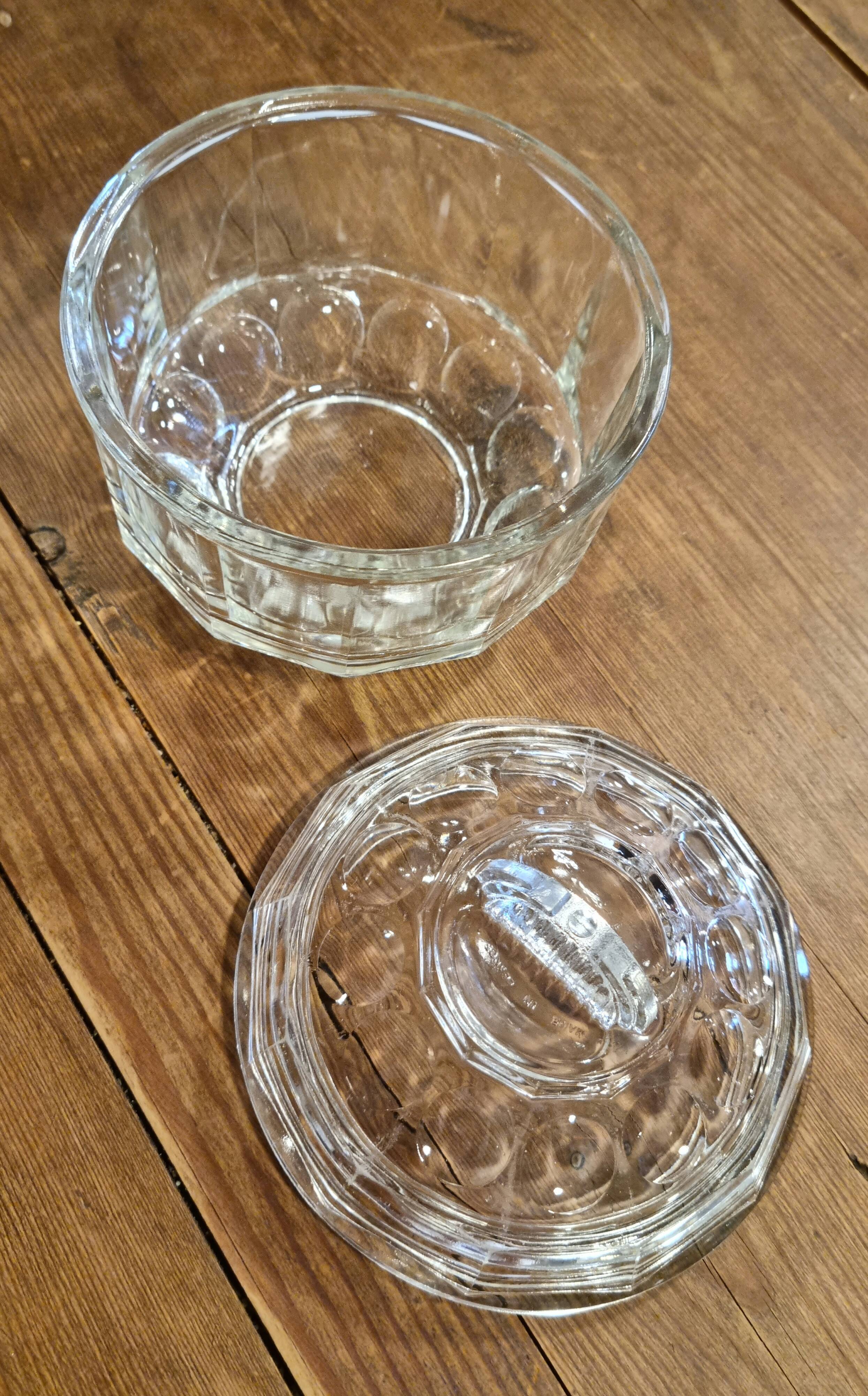 Glass candy box