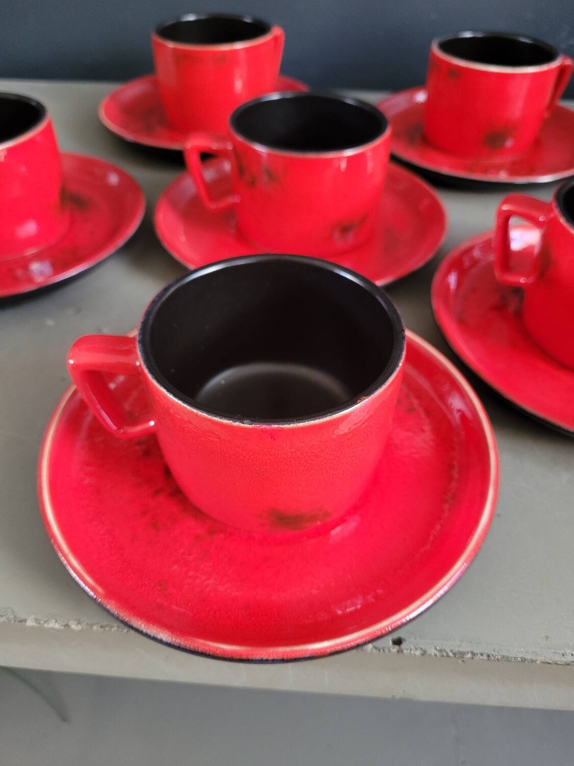 Complete vintage coffee set for 6 people