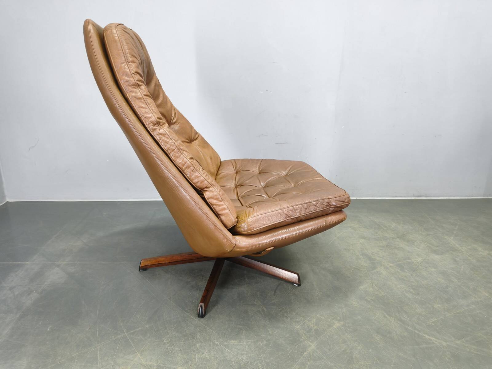 MS68 Lounge Chair and Ottoman by Madsen & Schubell, 1960s