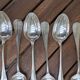 Set of 6 silver plated metal forks and spoons 20g with medallion f