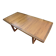 Extendable teak table, sled base, vintage style.