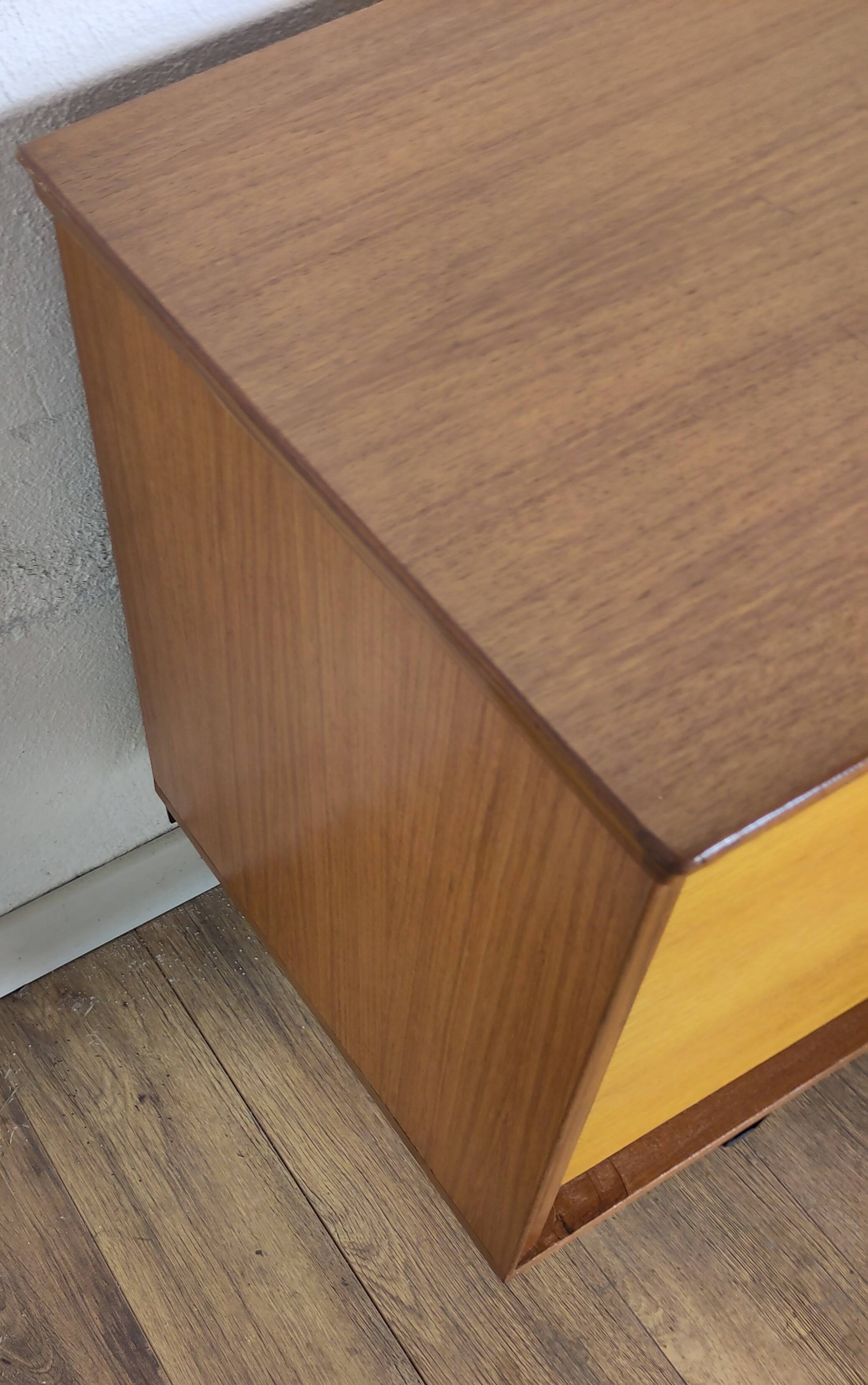 Scandinavian teak and metal sideboard