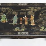 Black laqué wooden coffee table