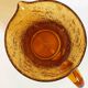 Biot carafe, amber glass, 1970s, height 21 cm