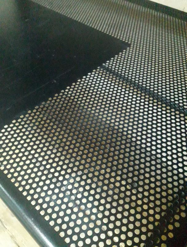 Desk shelves metal black vintage 80s