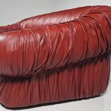 "Bordeaux 'Piumino' canapé by De Pas, D'Urbino and Lomazzi for Dall'Oca, 1970"