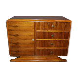 Art Deco period chest of drawers in walnut around 1930