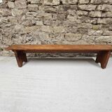 solid pine bench nursery school 1970 vintage
