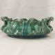 Large turquoise earthenware planter in Art Nouveau style - Jérôme Massier
