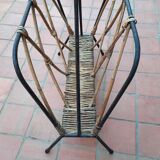 Metal and wicker magazine door