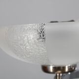 1950s Chrome and Glass Chandelier by Napako, Czechoslovakia