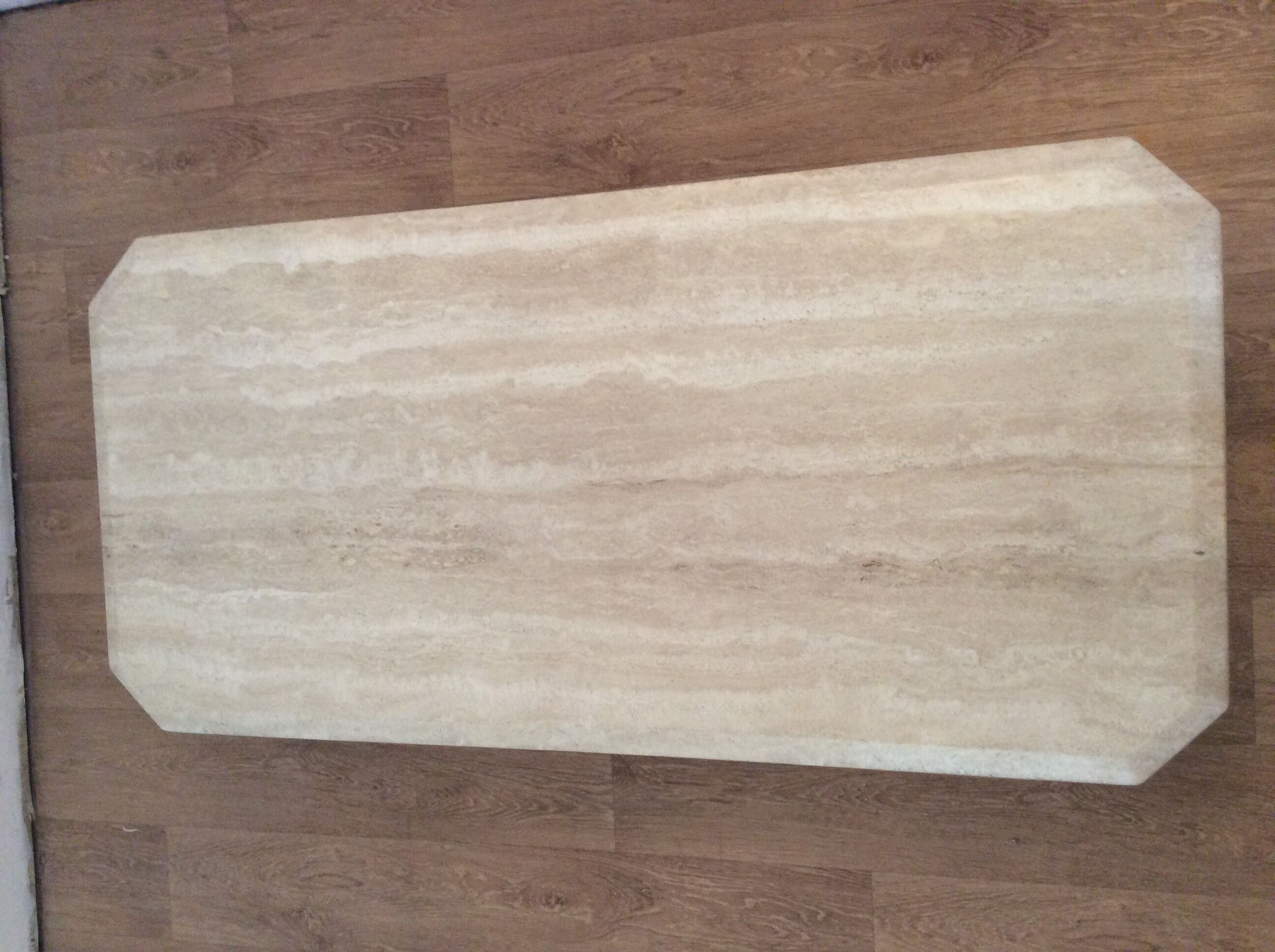 Vintage 70s travertine table