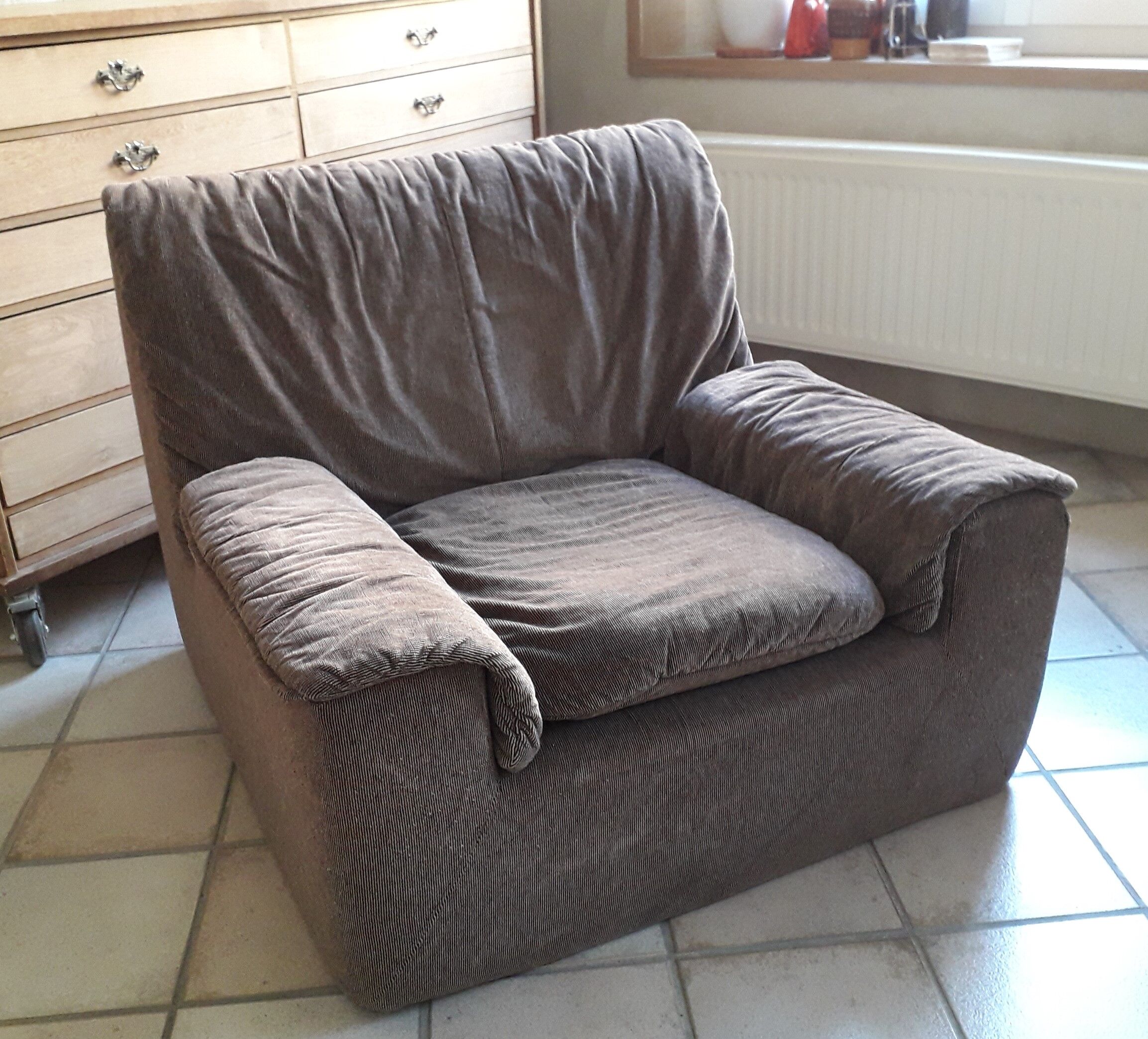 Cinna armchair model Kirk 70s